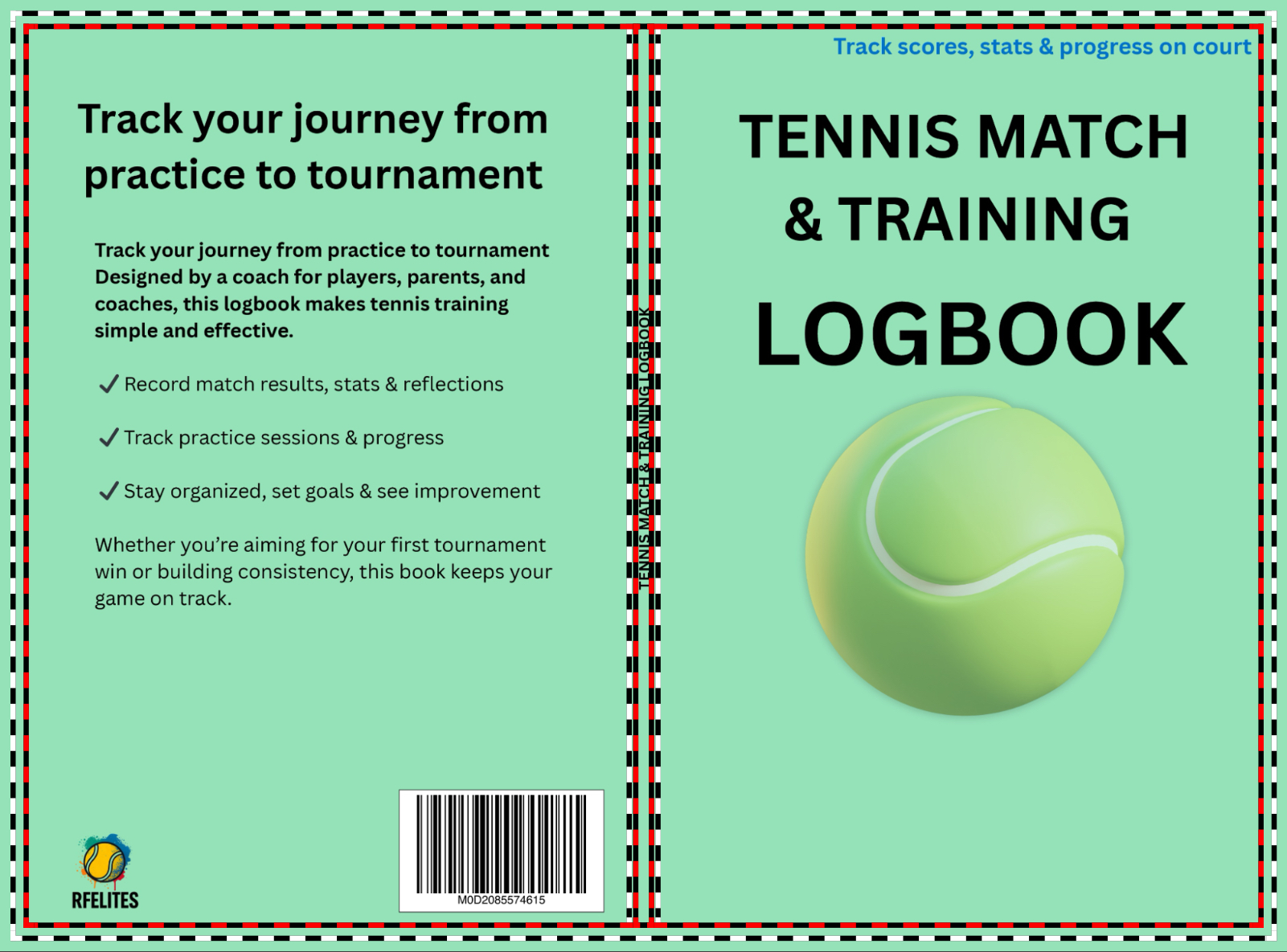 RF Elites Tennis Match & Training Logbook cover